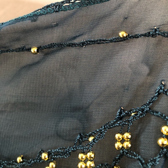 Nwot belly dance coin belt - turquoise - Picture 6 of 6